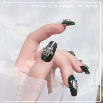 100 Pcs Vintage Cross Nail Charms for Fashion & DIY