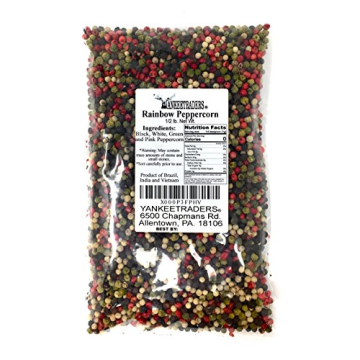 Yankee Traders Rainbow Whole Peppercorns Bag 8 Ounce