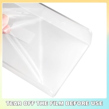 4 Set Clear Acrylic Pegboard Shelves with Metal Hooks