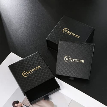 RINTOLER Personalized Gold Initial Necklace for Women