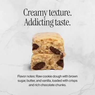 David, Protein Bar, Chocolate Chip Cookie Dough, Pack of 12 Protein Bars | 28g of Protein | 150 Calories | 0g of Sugar - High Protein, Low Carb, Gluten Free Protein Bar