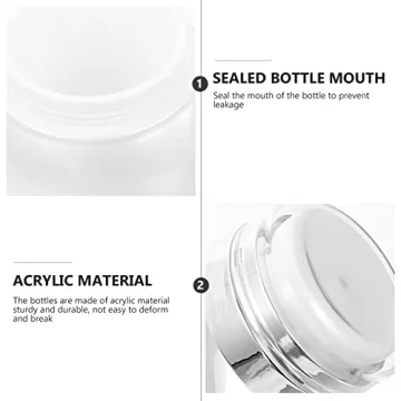 Beaupretty Airless Pump Bottles Refillable Cosmetic Containers