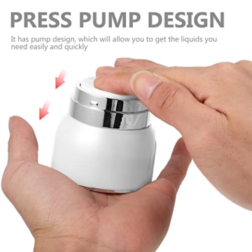 Beaupretty Airless Pump Bottles Refillable Cosmetic Containers