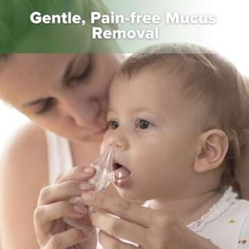 Haakaa Silicone Baby Nasal Aspirator | Nose Bulb Syringe | Easy-Squeezy Baby Nose Cleaner, Newborn I...