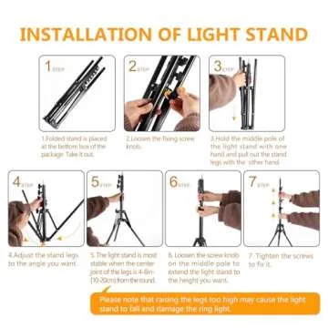 JJ JIANJIN Ring Light Kit:18"/45cm Outer 55W6700k Dimmable LED Light, Tripod Stand, Remote Controller,Box for Camera,Smartphone,YouTube,TikTok,Self-Portrait Shooting,CRI90,Black