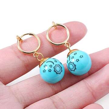 Elizabeth Liones Cosplay Drop Earrings - Perfect Gift