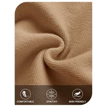 MEROKEETY Women's Oversized Cardigan Sweaters Fall 2024 Open Front Button Up Knit Jackets with Pockets, Camel, Small