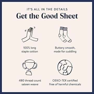 Brooklinen Luxury Sateen Duvet Cover - King Size in Cream