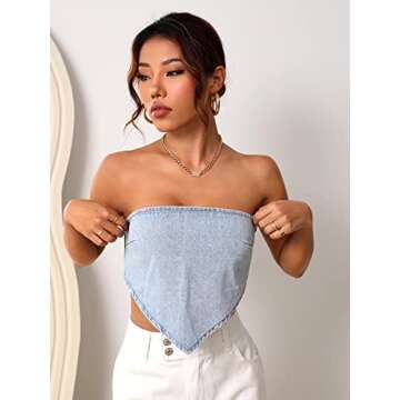 Stylish Verdusa Backless Crop Top - Summer Essential