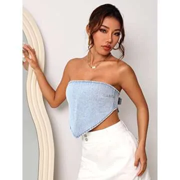 Stylish Verdusa Backless Crop Top - Summer Essential