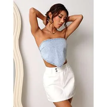 Stylish Verdusa Backless Crop Top - Summer Essential