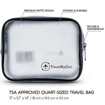 TSA Approved Travel Bottles & Tags Travel Kit 12 Pack