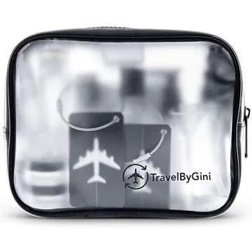 TSA Approved Travel Bottles & Tags Travel Kit 12 Pack