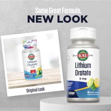Mood Support with KAL Lithium Orotate ActivMelt 5mg