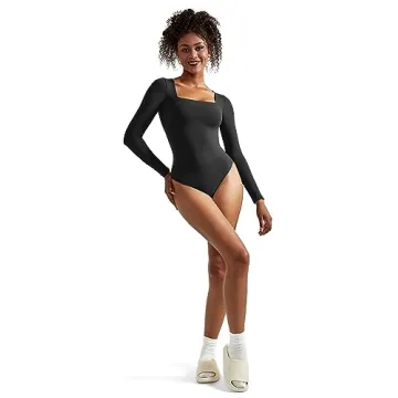 SUUKSESS Long Sleeve Bodysuit for Stylish Comfort