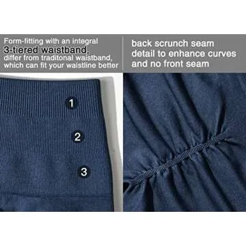 YEOREO Women Intensify Athletic Shorts Seamless Scrunch Workout Shorts High Waisted Active Gym Yoga Shorts Tuxedo Blue S