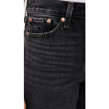 Levi's Premium Women's Wedgie Straight Jeans in After Sunset-Black