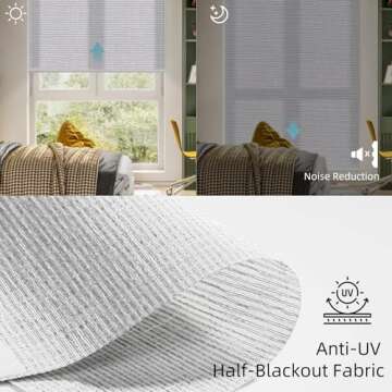 SmartWings Motorized Light Filtering Shades, Work with Matter Homekit Z-Wave Alexa Google, 70% Blackout Shades Translucent, Cordless Blinds with Remote Rechargeable, Max 110" W x 148" H, Safari Smoke