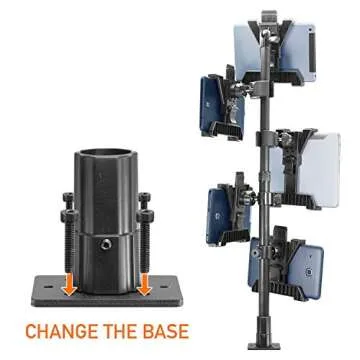 iBOLT TabDock POS Clamp Stand with 5 Tablet Holders