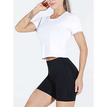 CADMUS Women's Dry Fit Crop Top 3-Piece Set for All Activities