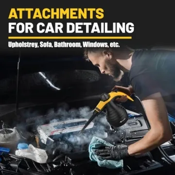 Powerful Handheld Steam Cleaner with 12 Accessories