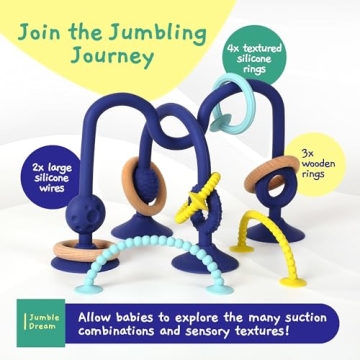 Jumble Jangle Baby Teething Toy – BPA-Free & Durable High Chair Toy