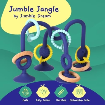 Jumble Jangle Baby Teething Toy – BPA-Free & Durable High Chair Toy
