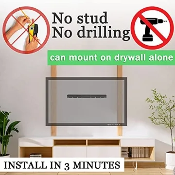 No Stud TV Wall Mount for 12-55 Inch Screens