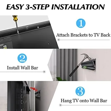 No Stud TV Wall Mount for 12-55 Inch Screens