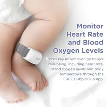 Hubble Connected Award-Winning Guardian Pro Smart Wi-Fi Enabled Baby Movement Monitor for Heart Rate & Breathing Supervision, Features HD Baby Camera with Preloaded Soothing Sounds and White Noise