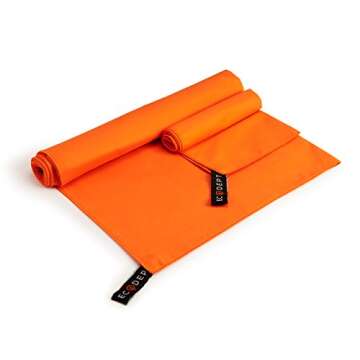 ECOdept Microfiber Travel Towel ~ Super Absorbent & Quick Dry ~ Essential Backbacking, Camping, Gym,...