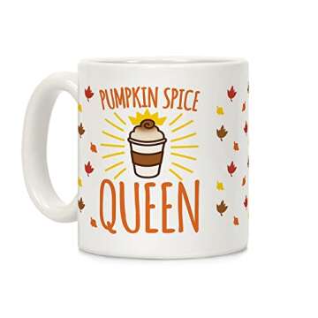 LookHUMAN Pumpkin Spice Mug - Funny Coffee Mugs Adult Humor, Double-Sided Print Ceramic Coffee Cups ...