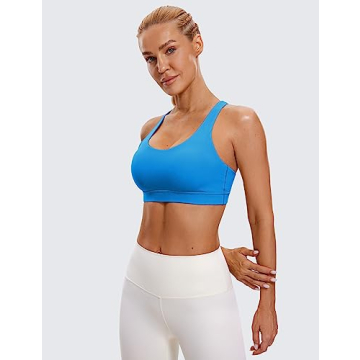 CRZ YOGA Women's Strappy Sports Bra for Yoga and Fitness