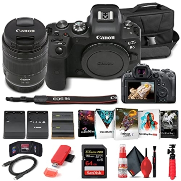 Canon EOS R6 Camera Bundle with Lens and Accessories