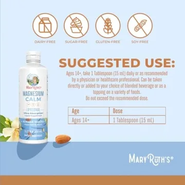 MaryRuth Organics Magnesium Calm Liposomal Supplement