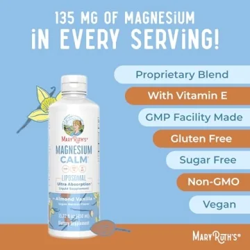 MaryRuth Organics Magnesium Calm Liposomal Supplement