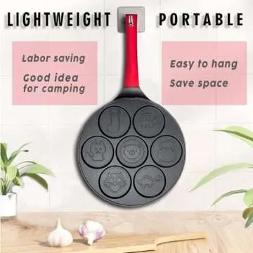 Egg Pan Omelet Pan 7-Cup Egg Cooker Pancakes Pan Breakfast Omelette Nonstick Egg Poacher Animal Mini Pancakes Maker