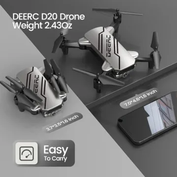 DEERC D20 Mini Drone for Kids with HD Camera and 2 Batteries
