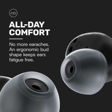 Raycon Everyday Earbuds (2024 Edition) - Bluetooth True Wireless in-Ear Buds with 32 Hours Playtime, Multpoint Technology, Extreme Comfort, and Active Noise Cancellation (Carbon Black)