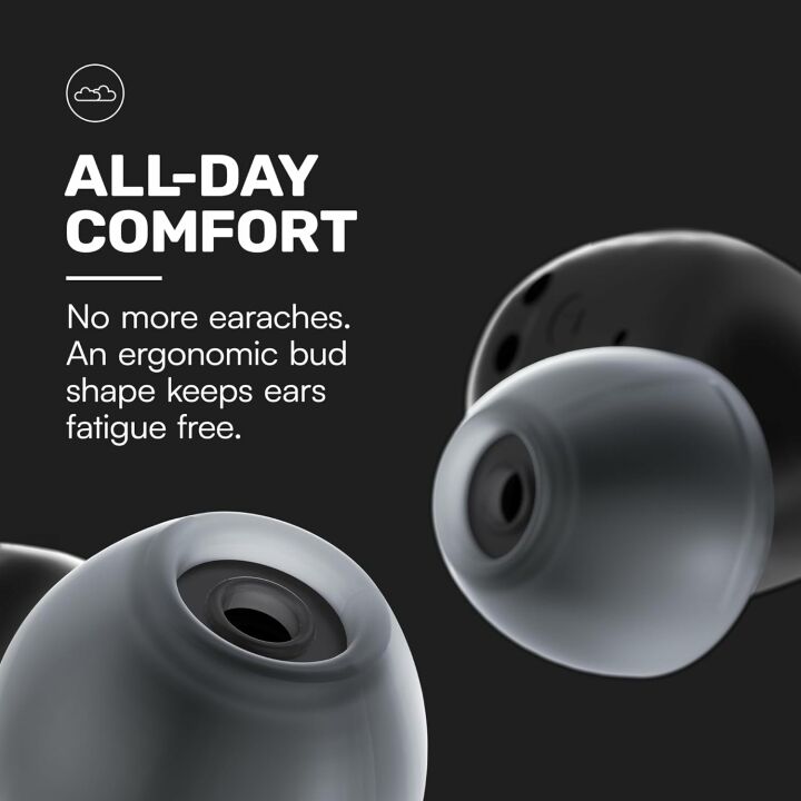 Raycon Everyday Earbuds (2024 Edition) - Bluetooth True Wireless in-Ear Buds with 32 Hours Playtime, Multpoint Technology, Extreme Comfort, and Active Noise Cancellation (Carbon Black)