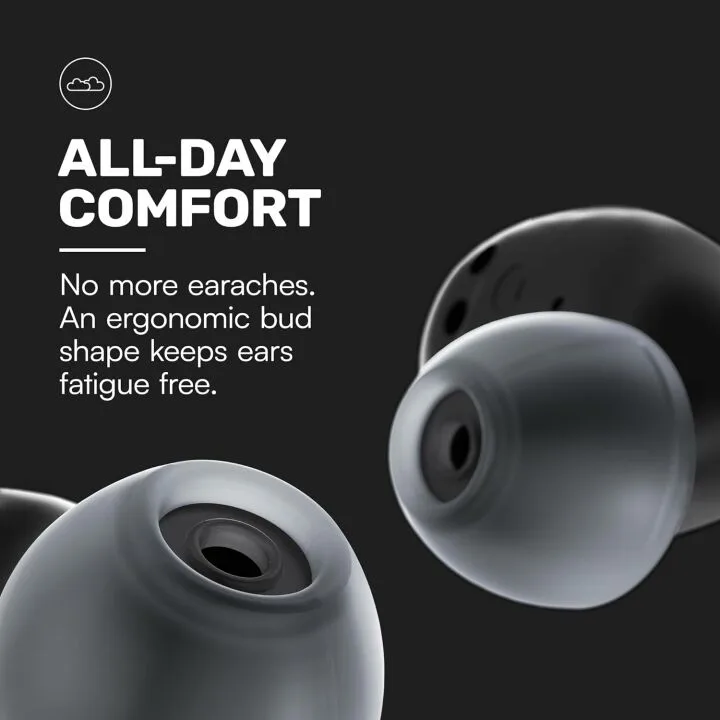 Raycon Everyday Earbuds (2024 Edition) - Bluetooth True Wireless in-Ear Buds with 32 Hours Playtime, Multpoint Technology, Extreme Comfort, and Active Noise Cancellation (Carbon Black)