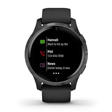 Garmin 010-02173-11 Venu, GPS Smartwatch with Bright Touchscreen Display, Features Music, Body Energ...