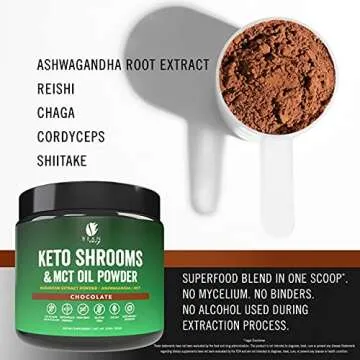 Bean Envy Mushroom Powder - Vegan Keto Friendly Blend