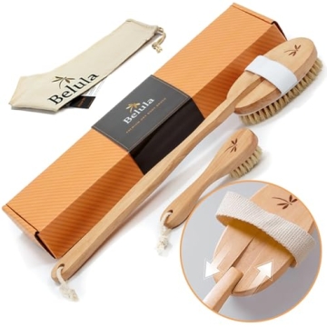 Belula Premium Dry Brushing Set for Glowing Skin and Health