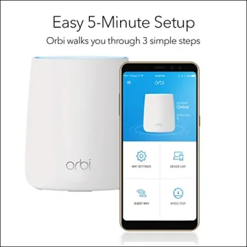 NETGEAR Orbi Tri-band WiFi System 6,000 Sq. Ft. 2.2Gbps