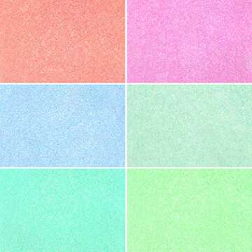 KISSBUTY Ice Transparent Aurora Nail Powder - 6 Colors