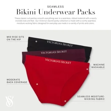 Victoria's Secret Seamless Bikini Panty Pack for Women