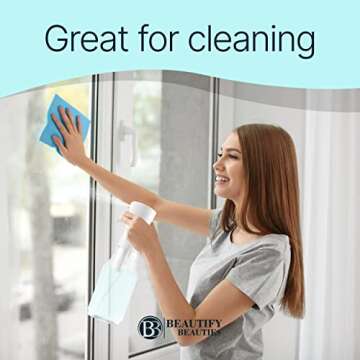 BeautifyBeauties Spray Bottle For Hair – Continuous Mister Spray Bottle for Hairstyling, Cleaning, Plants, Pets, Barbers, Salons, Essential Oil Scents (24 Ounce)