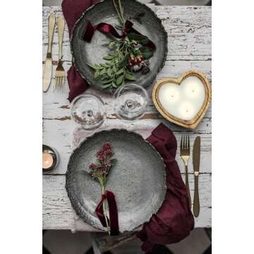 BestySuperStore 6” Heart Shaped Wooden Bowl Vanilla Sandalwood Scented Soy Wax Candle - 3 Wicks 5 oz Decorative Dough Bowls Candles for Anniversary Engagement Wedding Birthday Valentine Christmas Gift