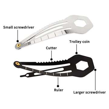 VinBee Self Defence Hair Clips For Women, Multi-Functional Hair Barrettes Mini Pins Stainless Steel,...